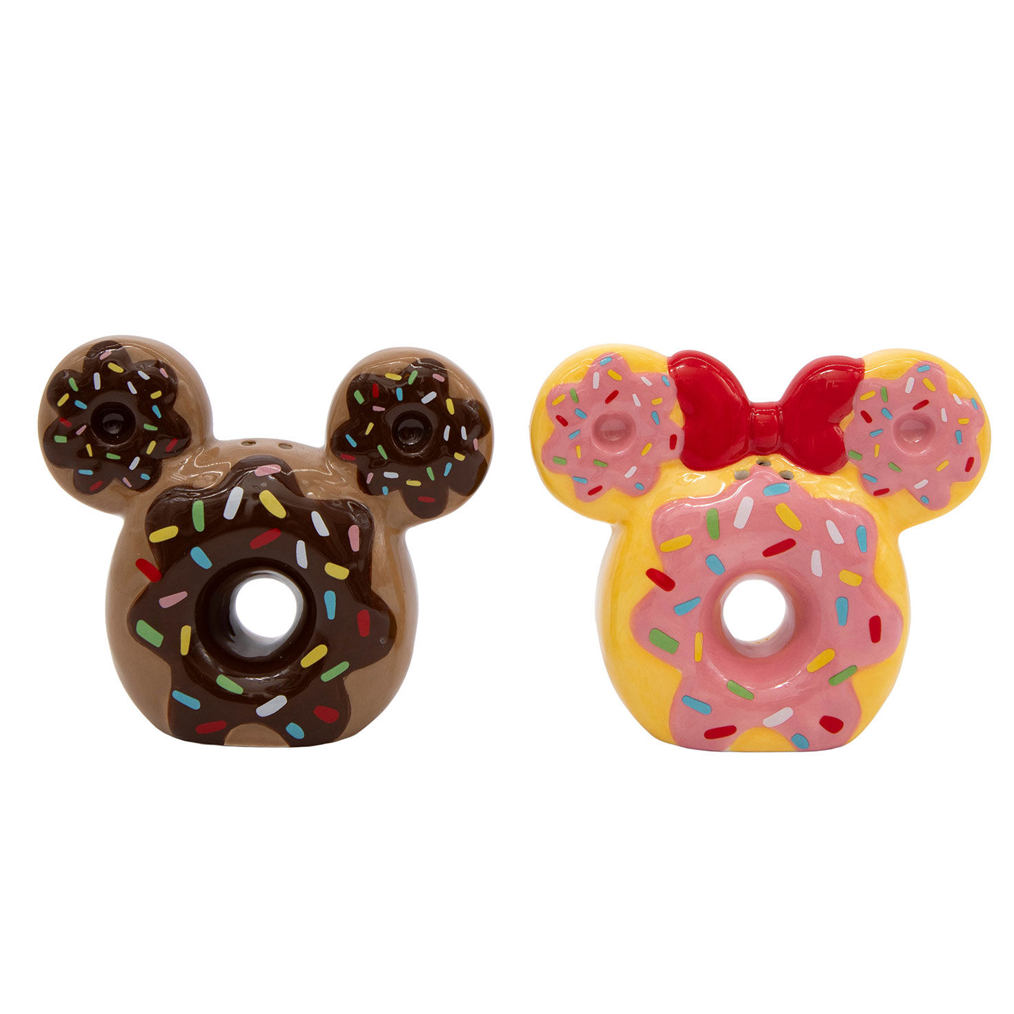 Mickey and Minnie Donut Salt and Pepper Set back image number 2