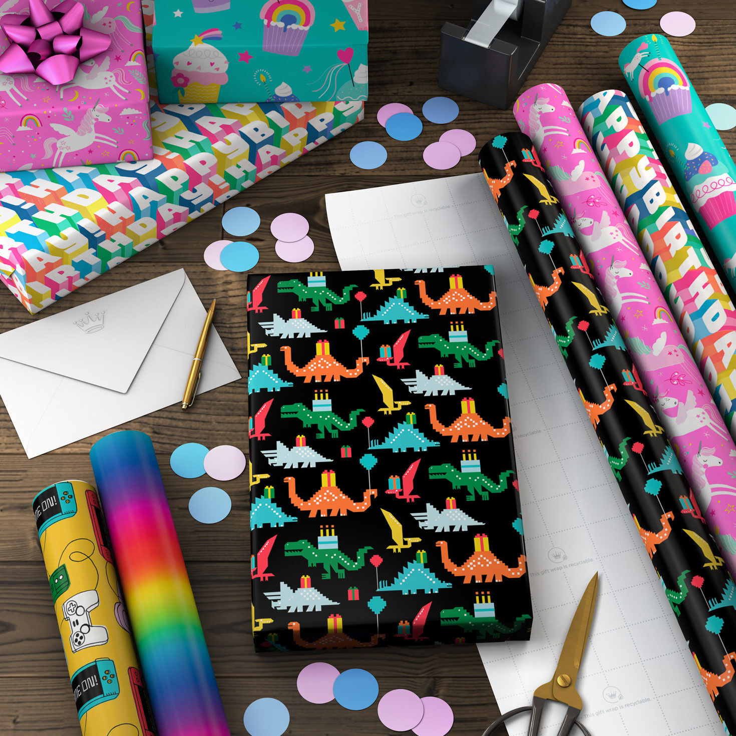 Yay Day 6-Pack Wrapping Paper Assortment, 180 sq. ft., , large image number 3