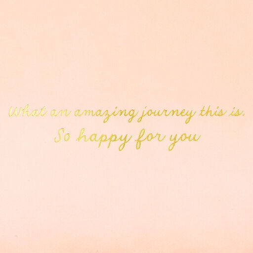 Amazing Journey New Baby Girl Card, 