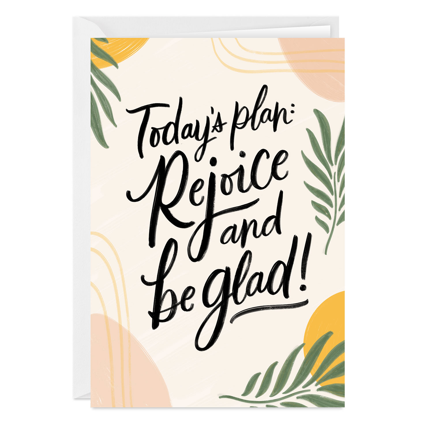 Rejoice and Be Glad Religious Custom Thank You Card