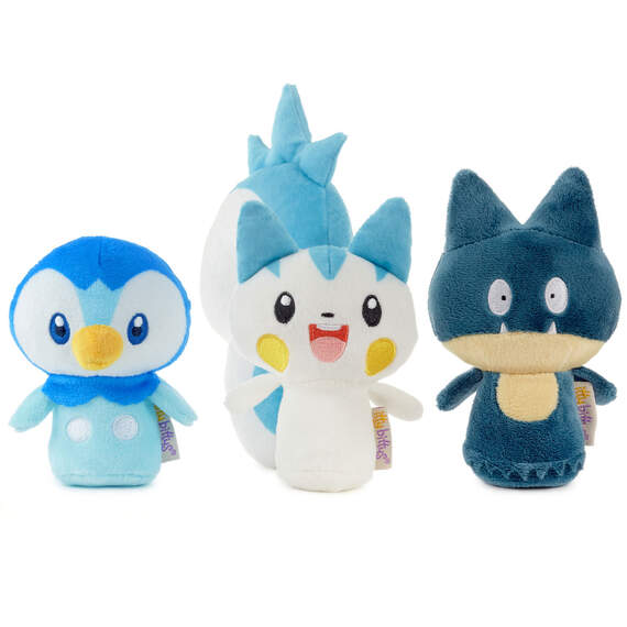 itty bittys® Pokémon Piplup, Munchlax, and Pachirisu Plush, Set of 3