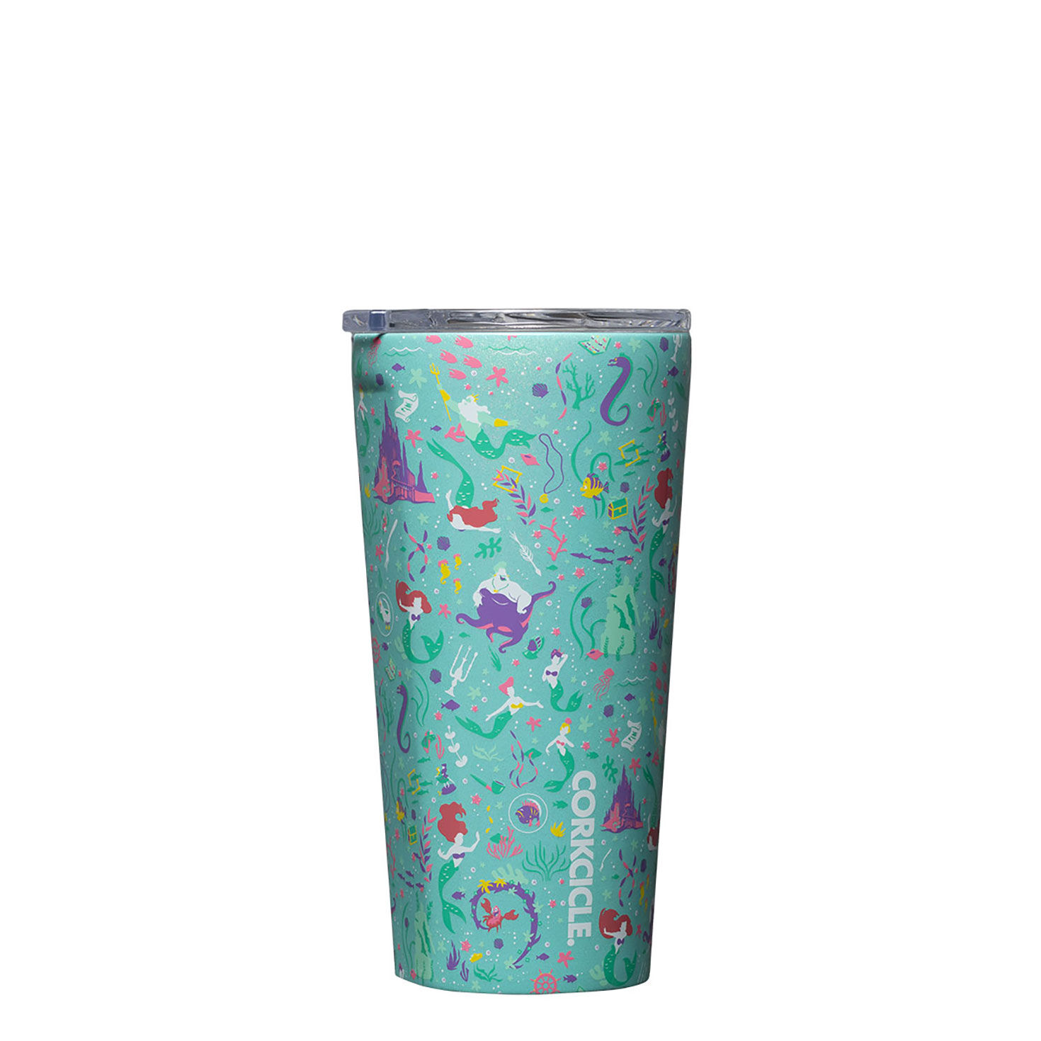 Corkcicle Disney Princess Ariel Aqua Tumbler, 16 oz. Insulated Tumblers Hallmark