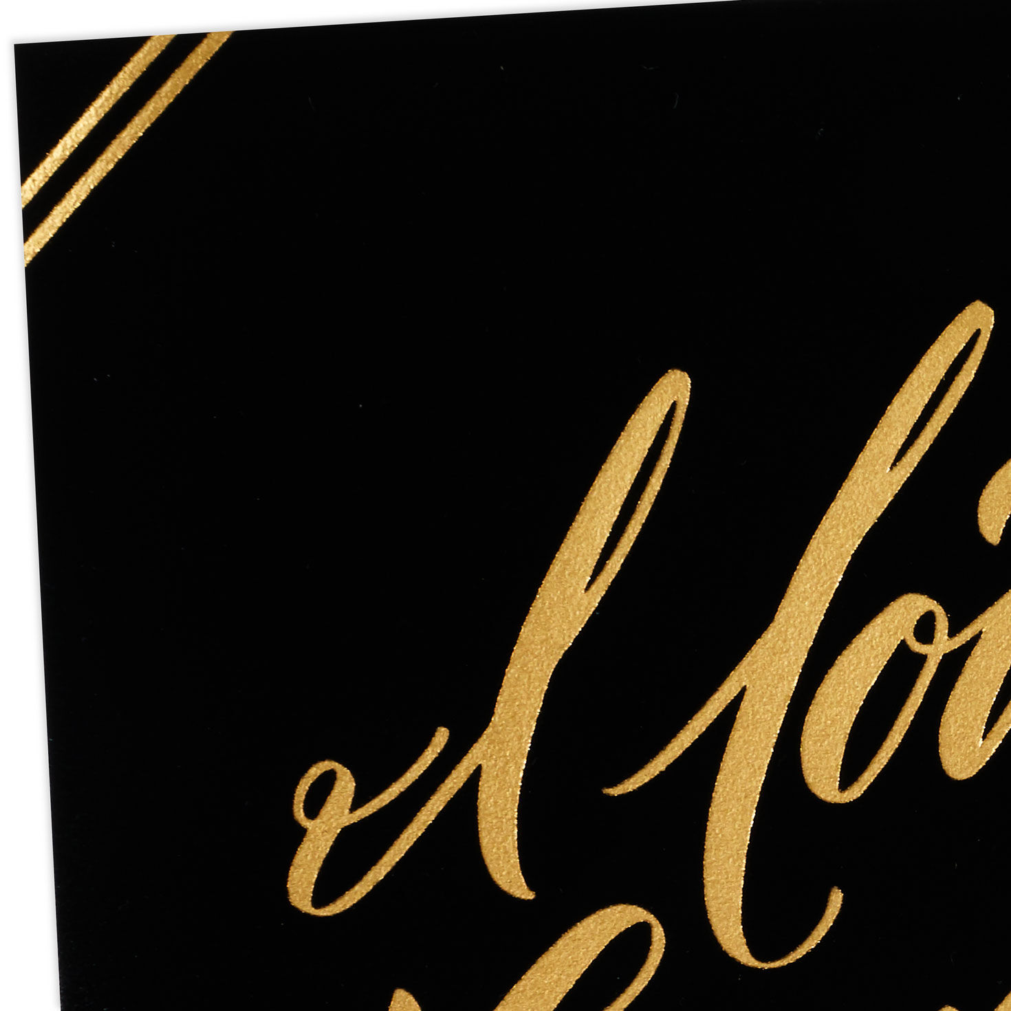 Gold Lettering on Black Romantic Father's Day Card Card Front Detail image number 5