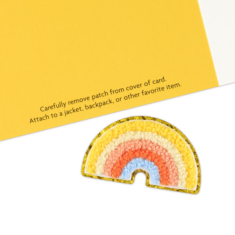 Rainbow Hearts Signature Birthday Card and Patch attachment detail image number 6