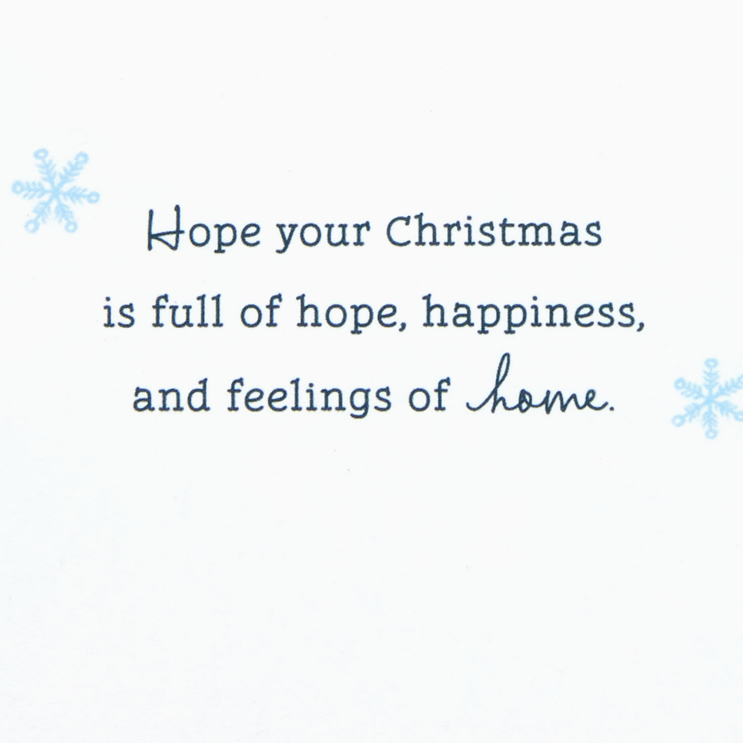 Snowy Red House in Bell Glass Christmas Card Sentiment image number 2