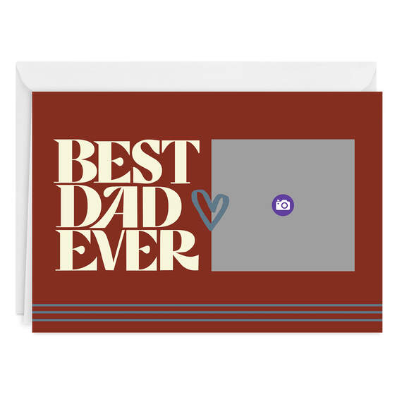 Best Dad Ever Folded Photo Card, , large image number 3