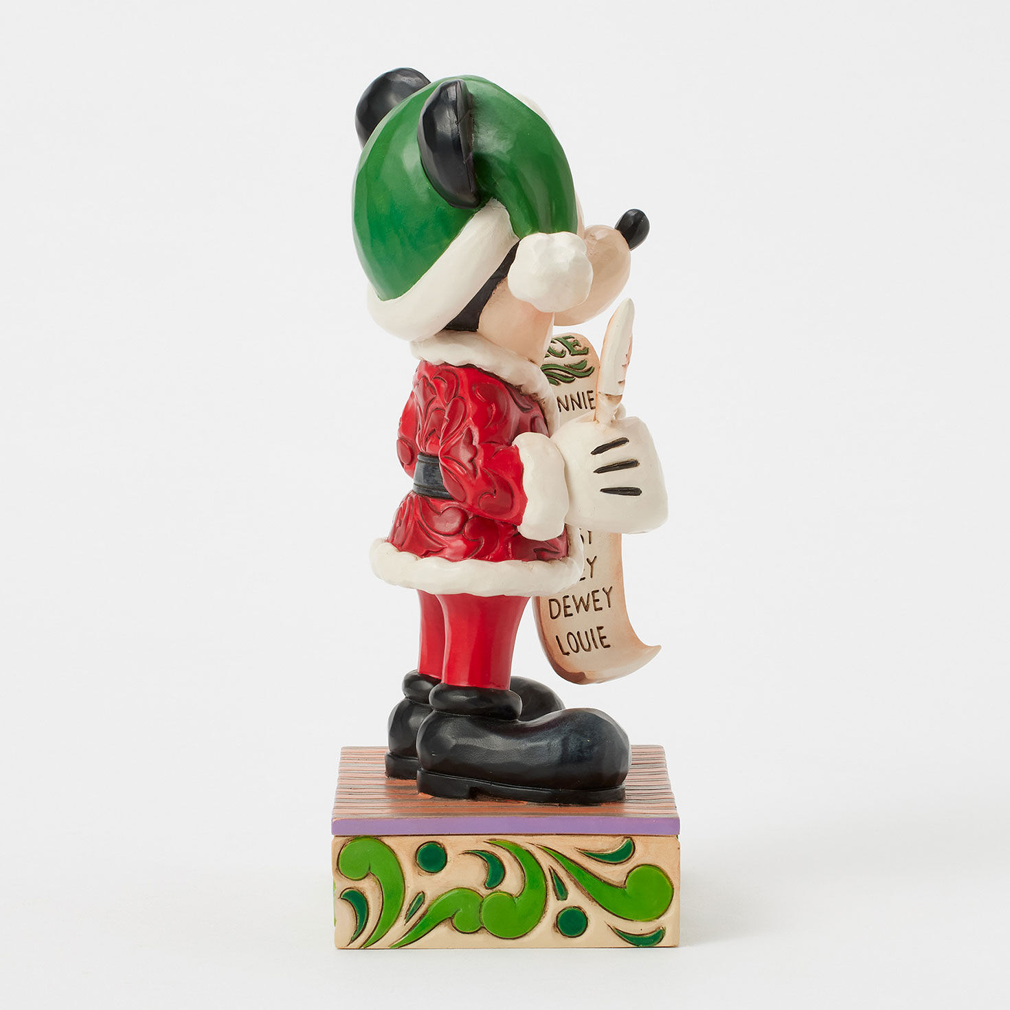 Jim Shore Disney Santa Mickey Checks His List Figurine, 7.75
