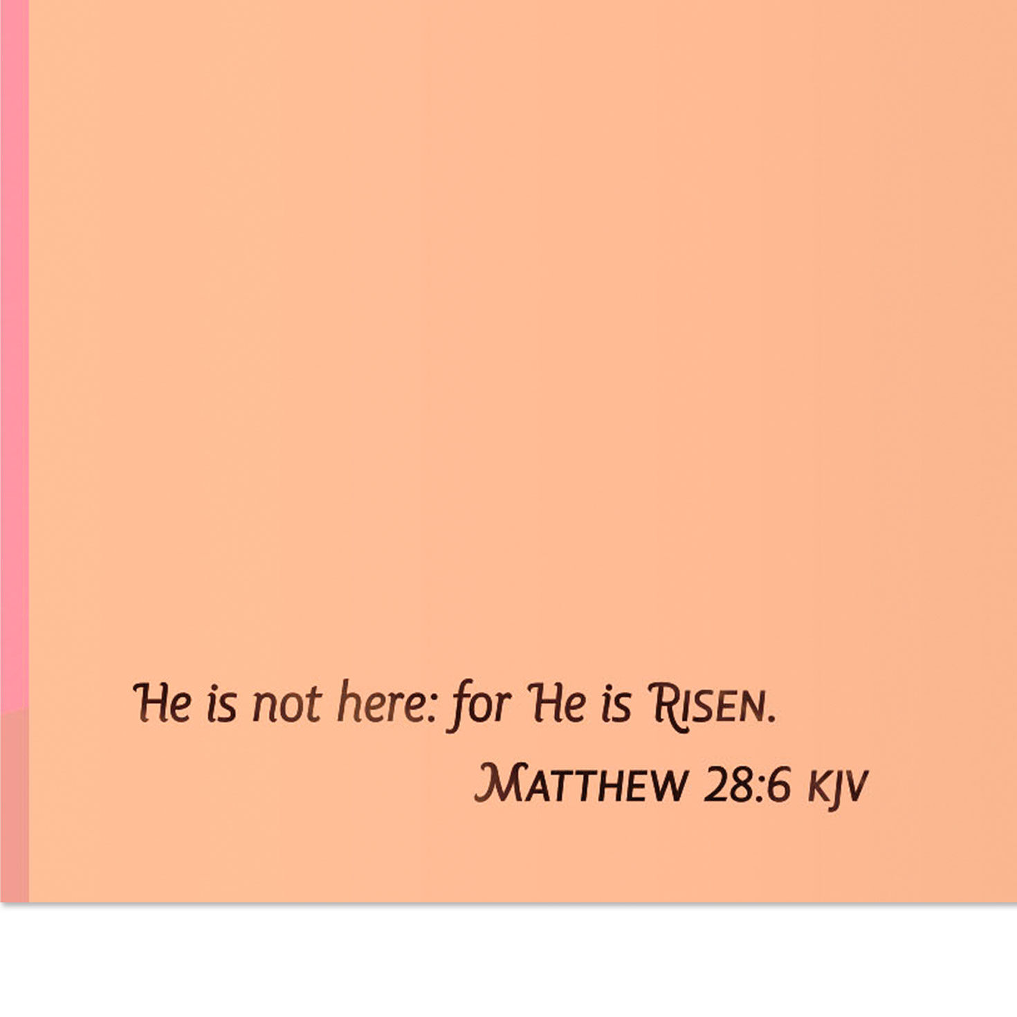 Pink Floral Cross Religious Easter Card scripture image number 3