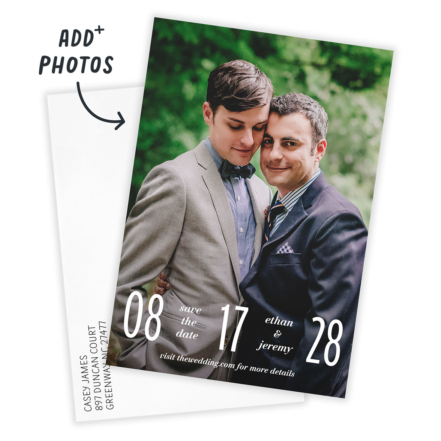 Boldly Us Full Photo Save the Date, , large image number 2