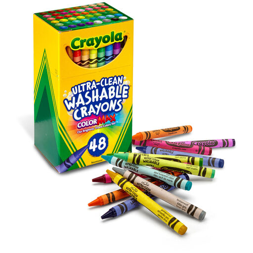 Crayola Washable Crayons, 48-Count, 