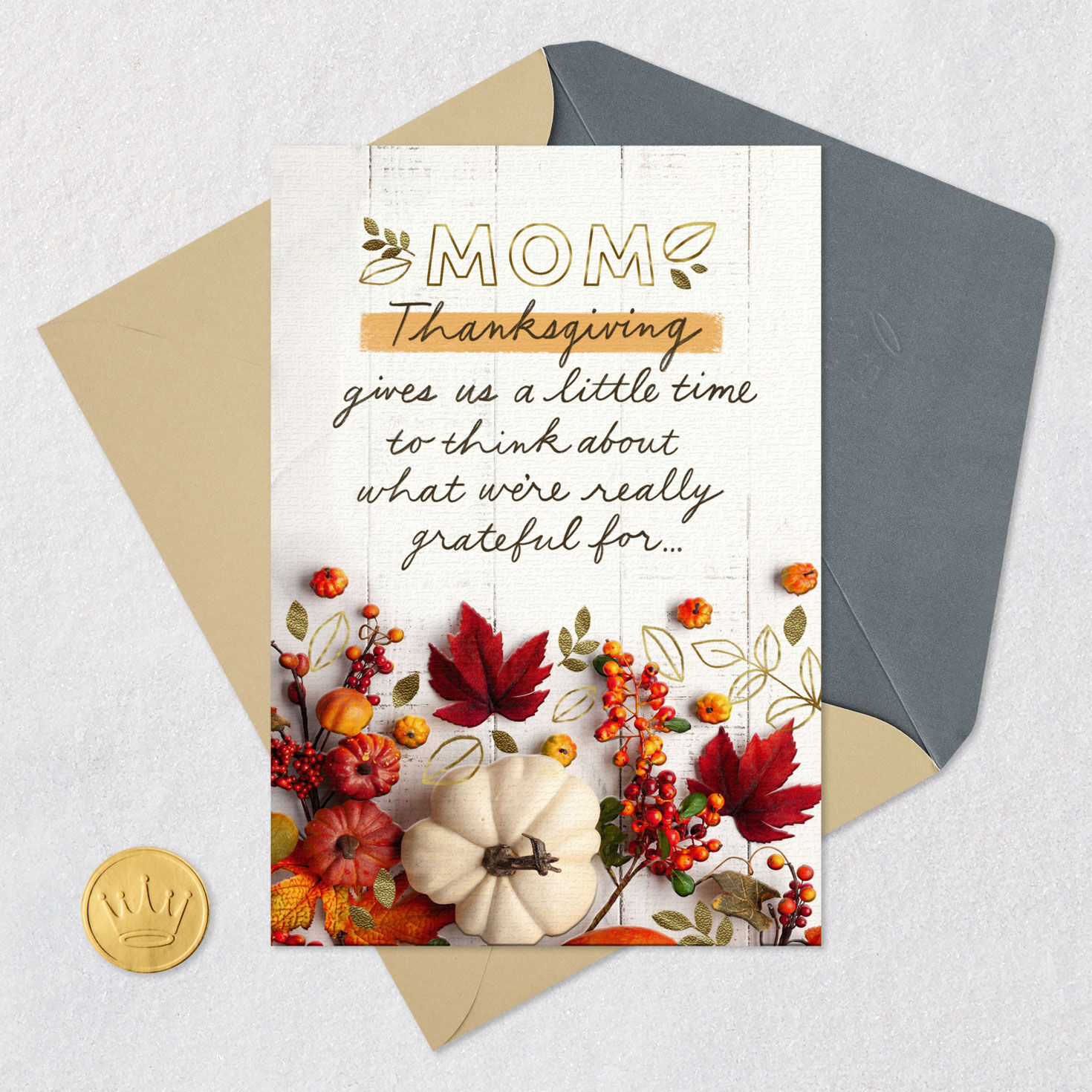 Love and Gratitude Thanksgiving Card for Mom for only USD 3.99 | Hallmark