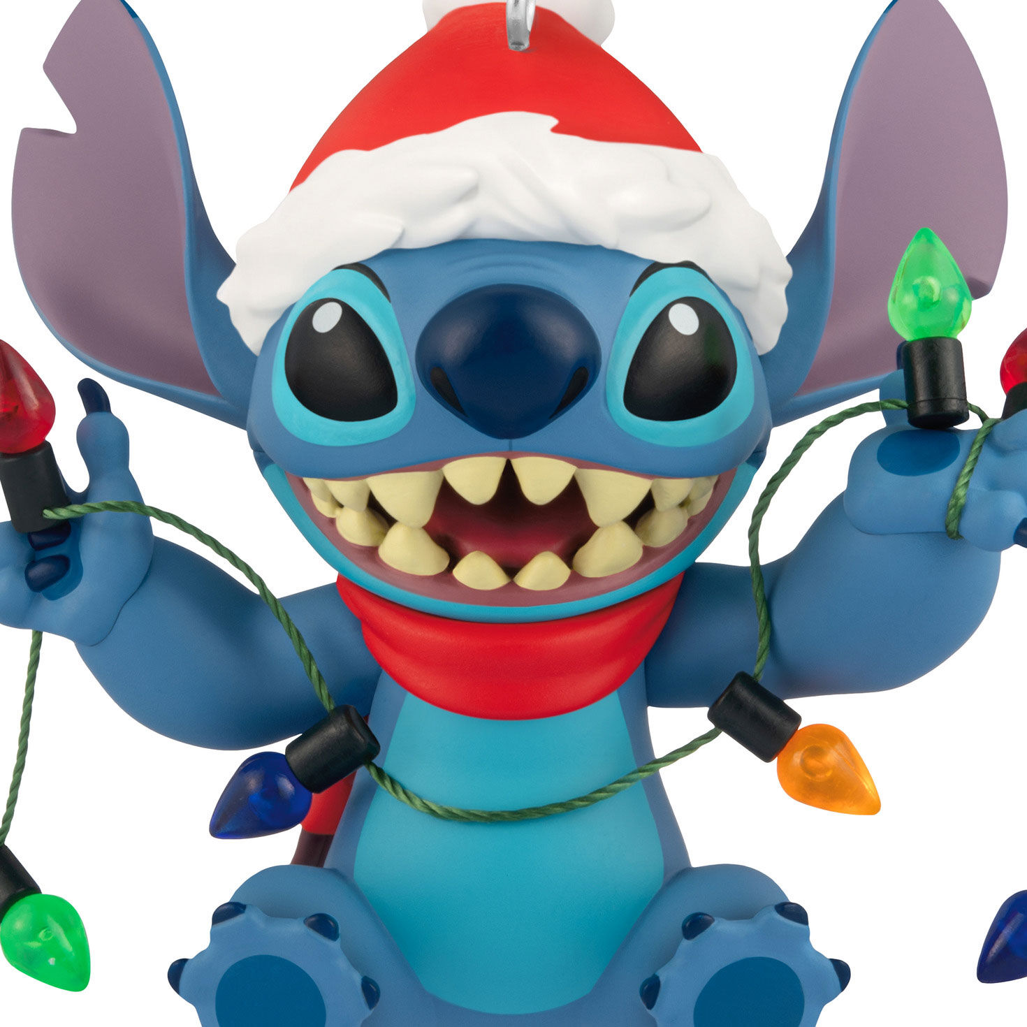 Disney Stitch With Light String Keepsake Ornament closeup view image number 5