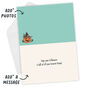 Black Cat in Pumpkin Personalized Halloween Card Open Card with Envelope indicating personalization image number 4