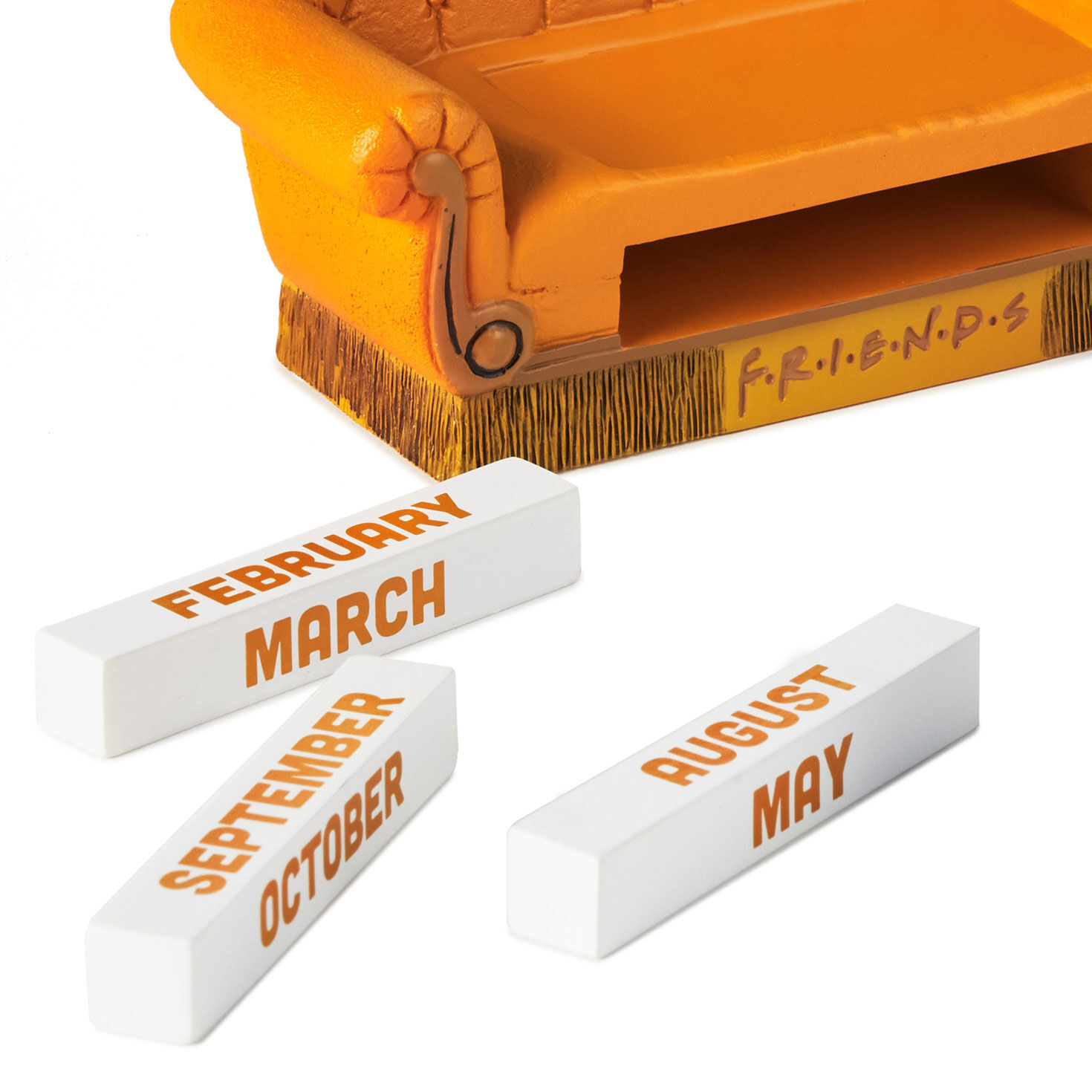 Friends Orange Couch Perpetual Calendar for only USD 39.99 | Hallmark