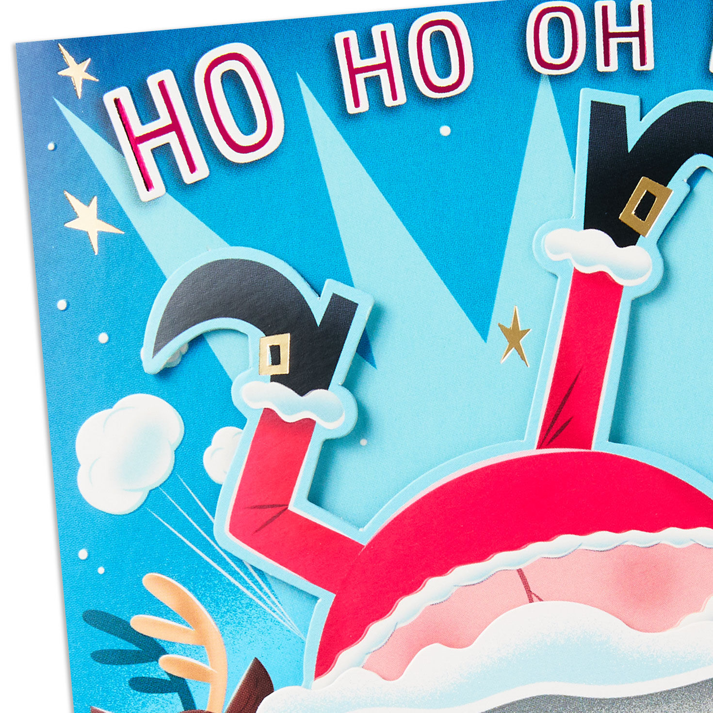 Santa Stuck in Chimney Funny Christmas Card With Sound and Motion for only USD 9.99 | Hallmark