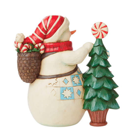 Jim Shore Snowman With Candy Tree Figurine, 8", , large image number 2