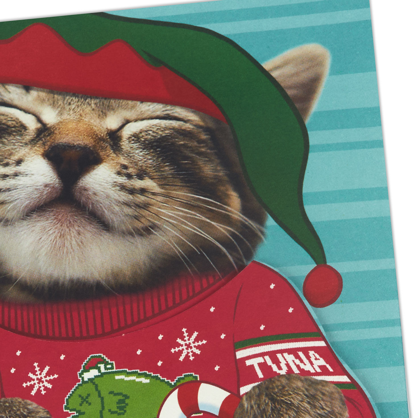 Ticklish Kitten Funny Christmas Card With Sound and Motion, , large image number 5