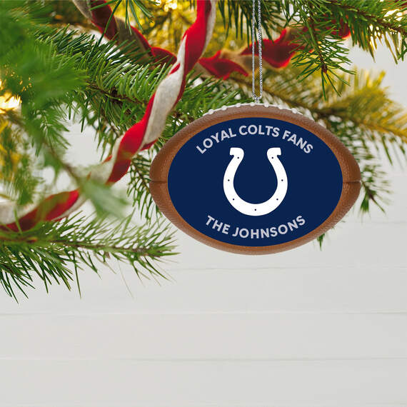 NFL Football Indianapolis Colts Text Personalized Ornament, , large image number 2