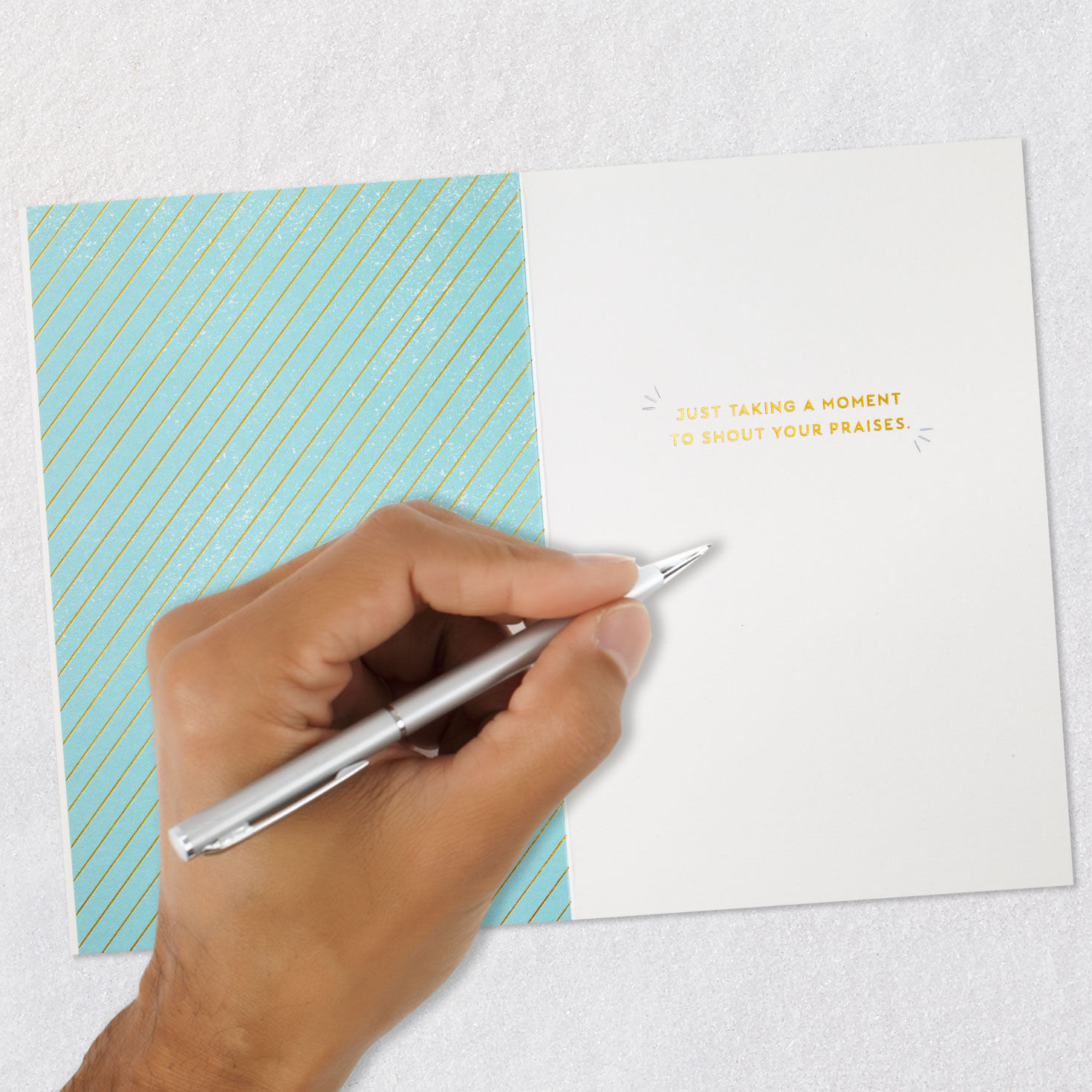 Rainbow Megaphones Appreciation Card Signing card image number 6