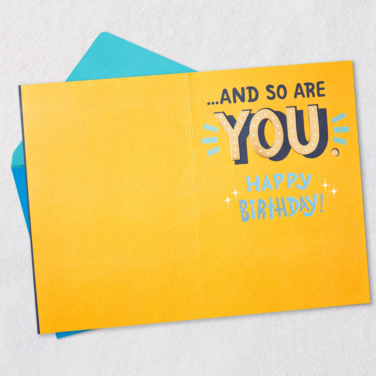 Bold Lettering Birthday Card for Boy Open card with envelope image number 3