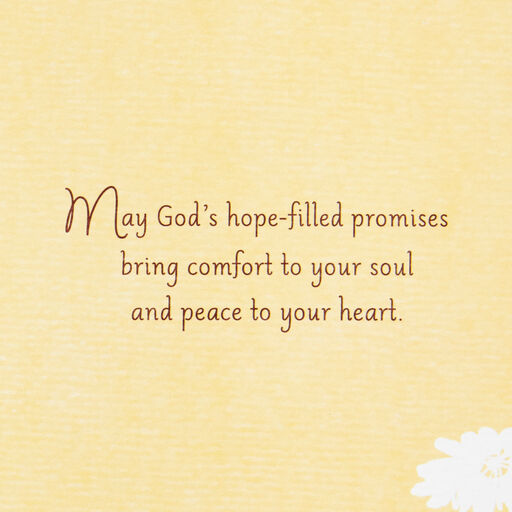 Promises of God's Comfort and Hope Religious Sympathy Card, 