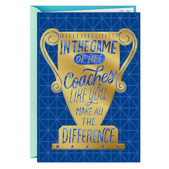 Win or Lose Thank-You Card for Coach