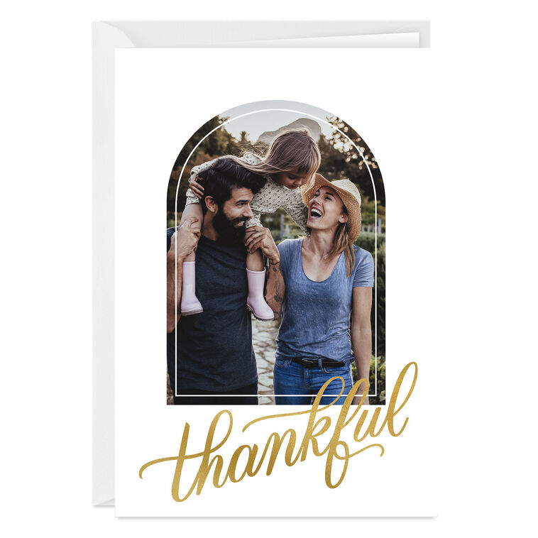 Elegant Thankful Custom Card