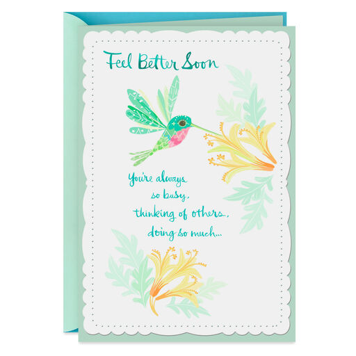 Rest and Feel Better Soon Get Well Card, 