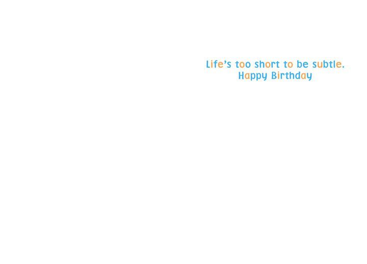 Not-So-Subtle Gardener Funny Birthday Card