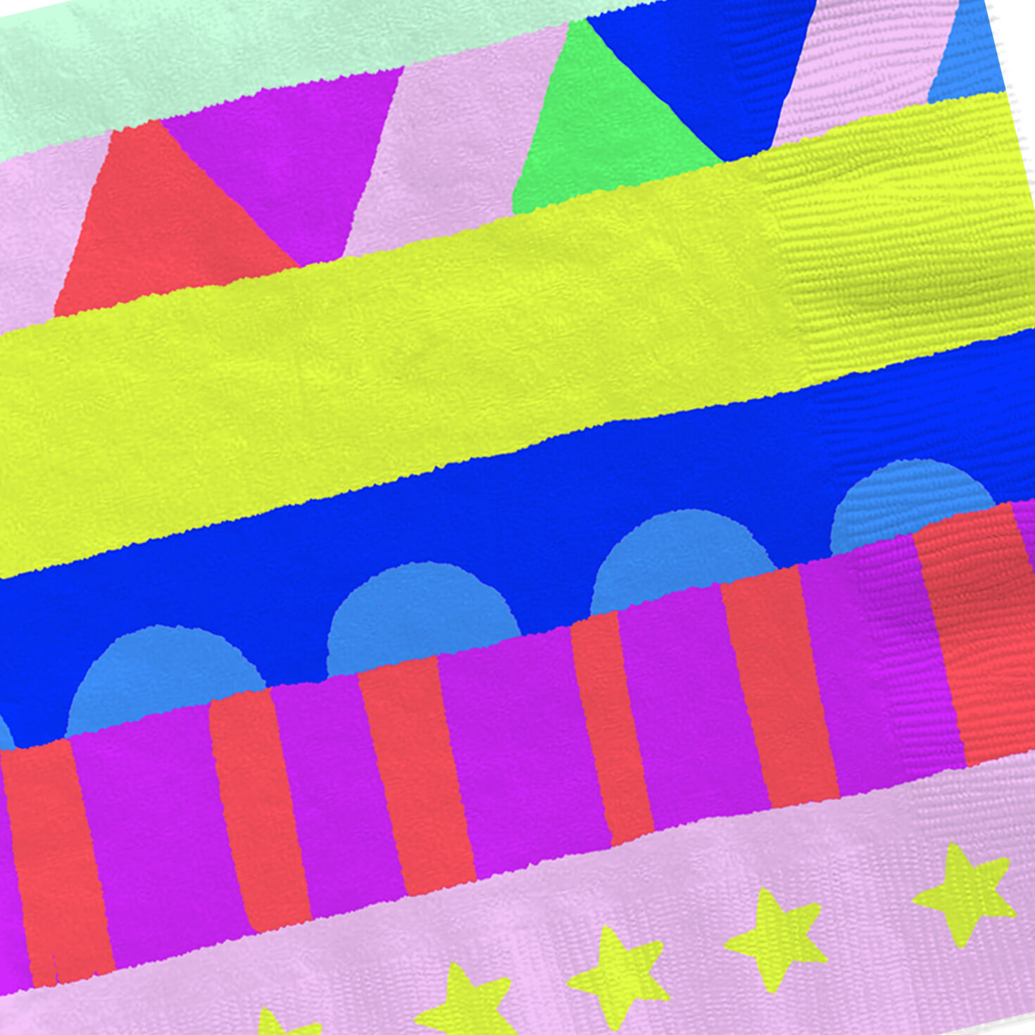 Stacked Geometrics Cocktail Napkins, Set of 16, , large image number 4