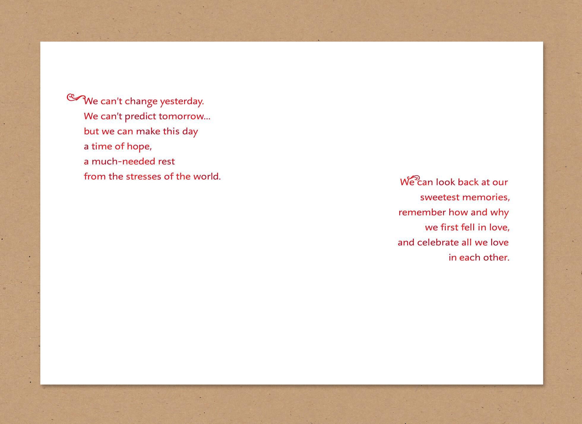 You and Me Together Valentine's Day Card