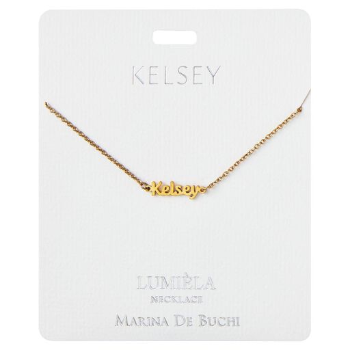 "K-L" Script Name Necklace, 20", 