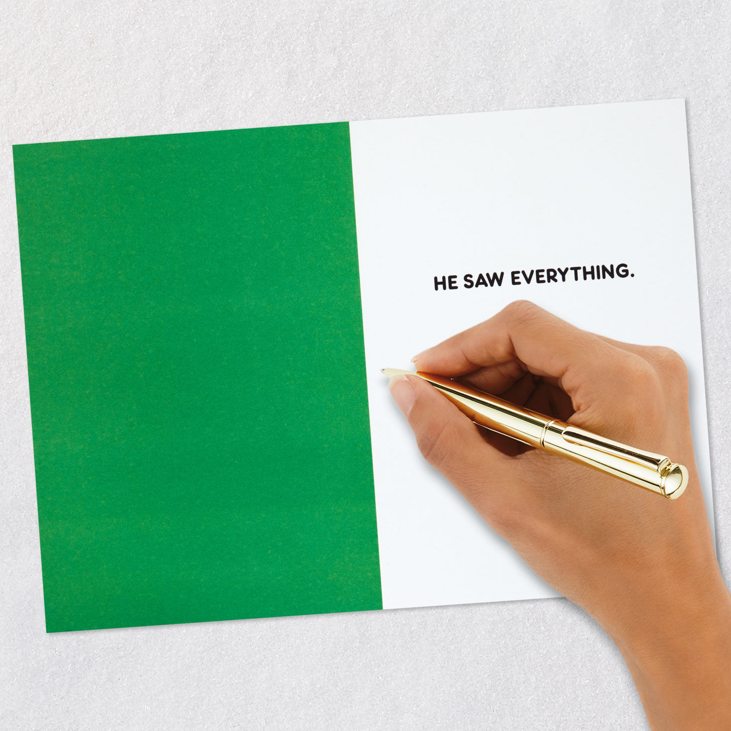 Angry Santa Face Christmas Card Signing card image number 6