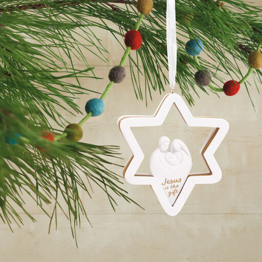 DaySpring Jesus Is the Gift Star Hallmark Ornament, 