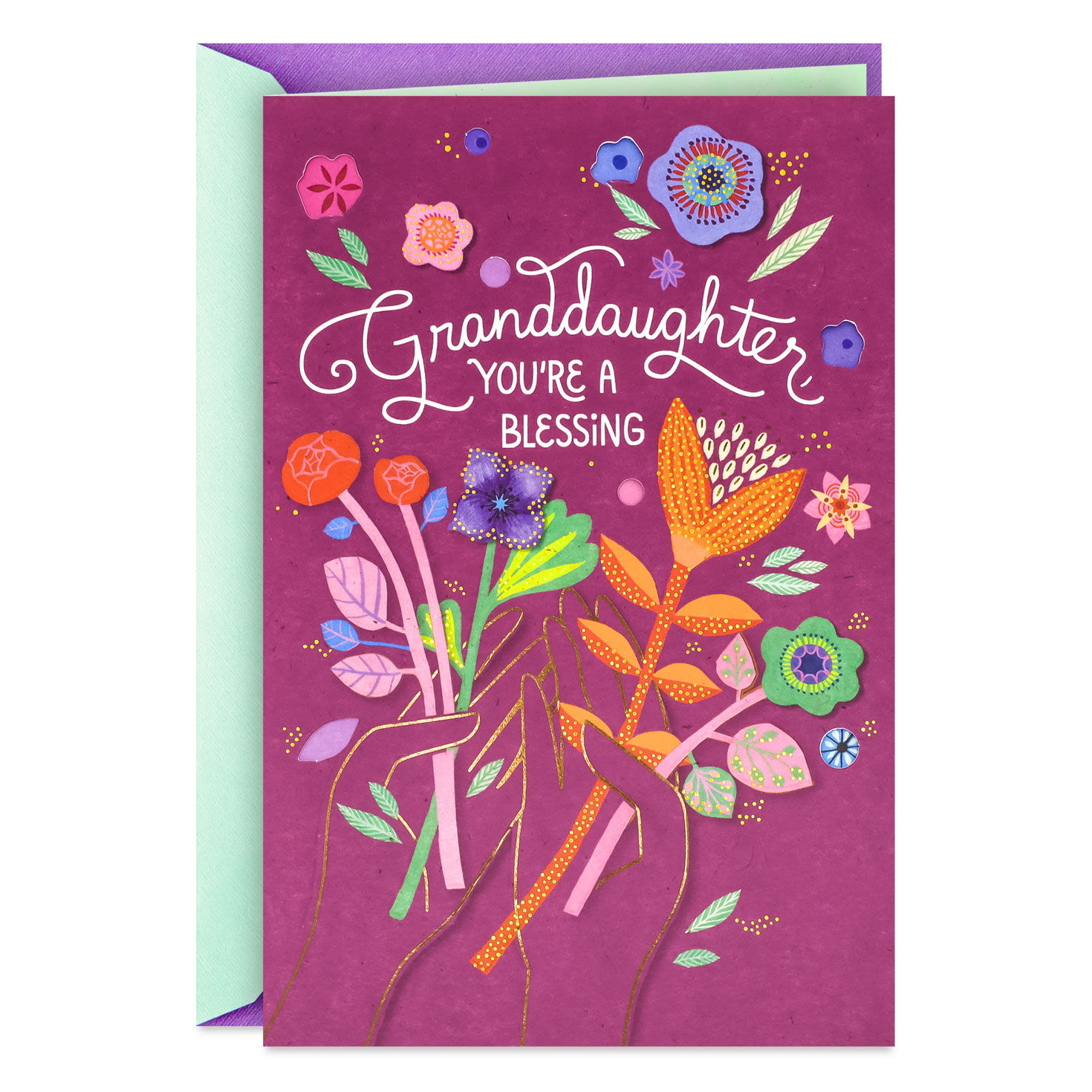 You're a Blessing Religious Birthday Card for Granddaughter