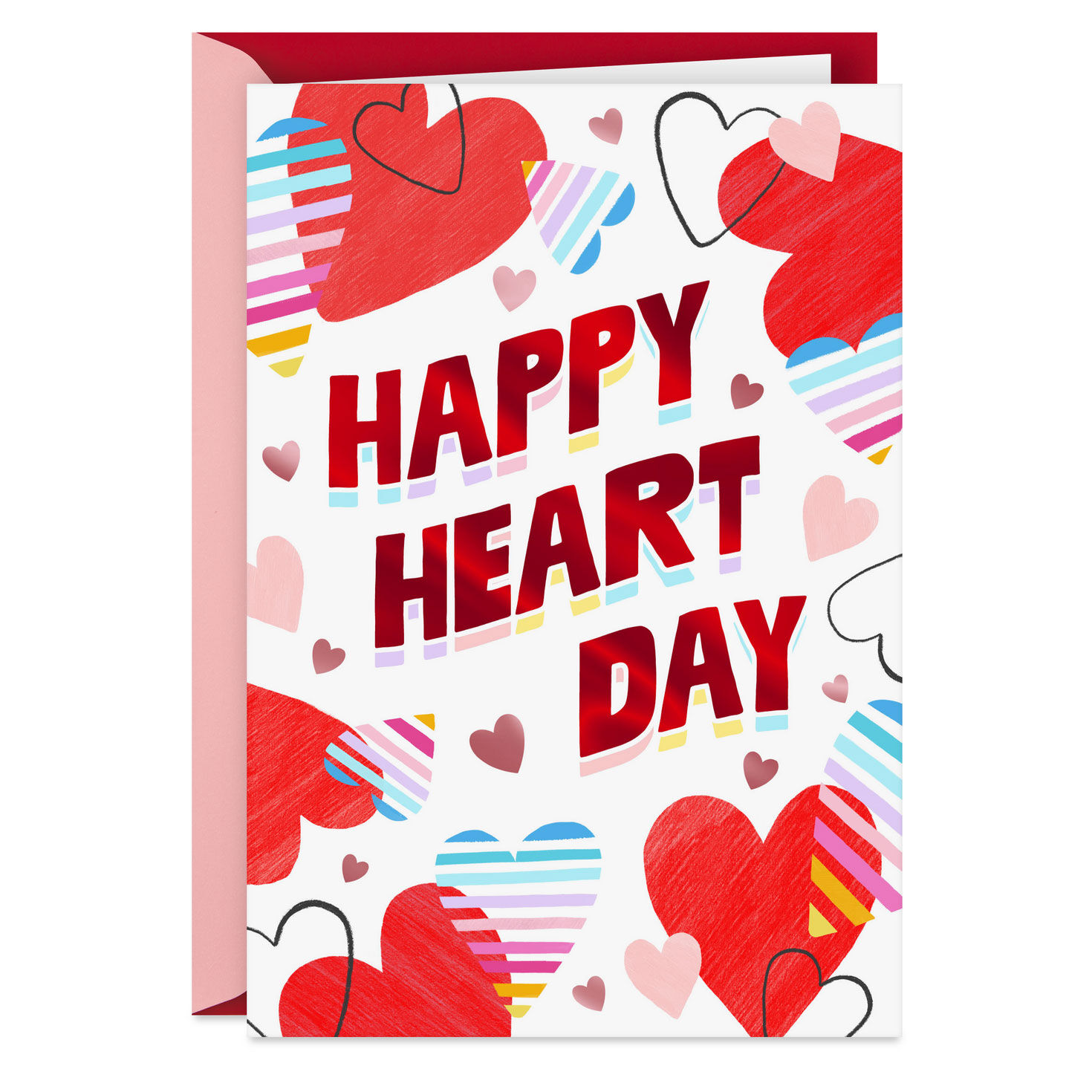 Happy Heart Day Valentine's Day Card for Kids