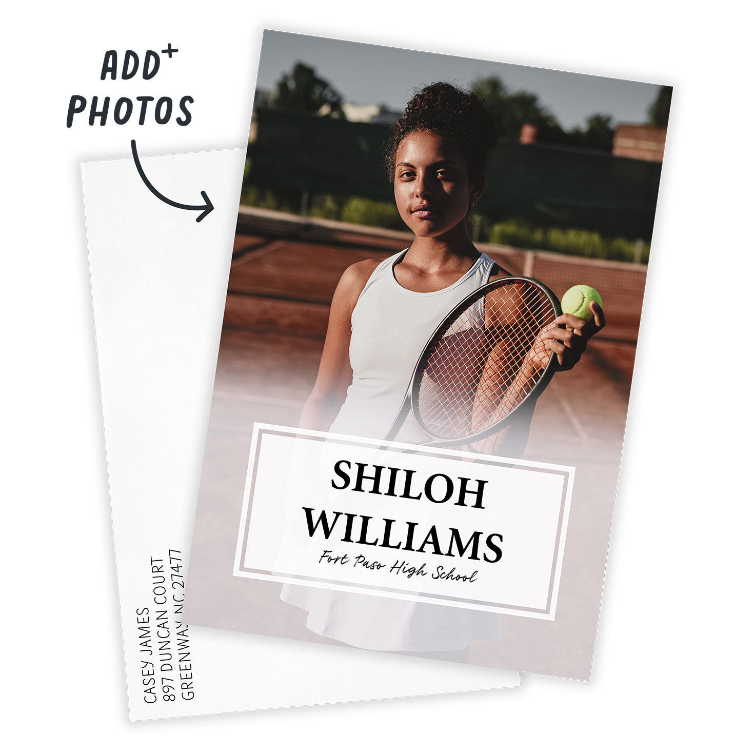 Minimalist Full-Bleed Photo Graduation Announcement, , large image number 2