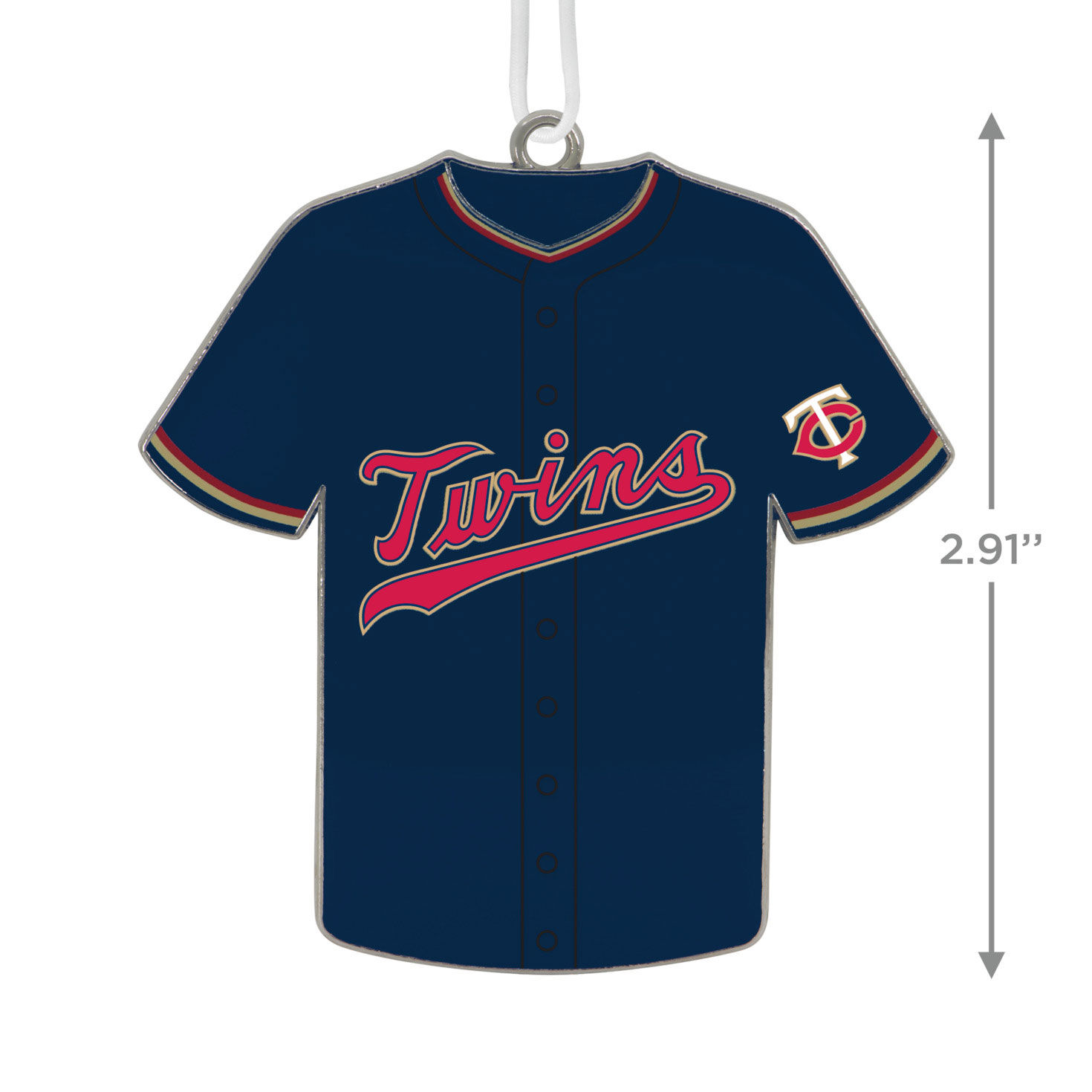 MLB Minnesota Twins Baseball Jersey Metal Hallmark Ornament Hallmark Ornaments Hallmark