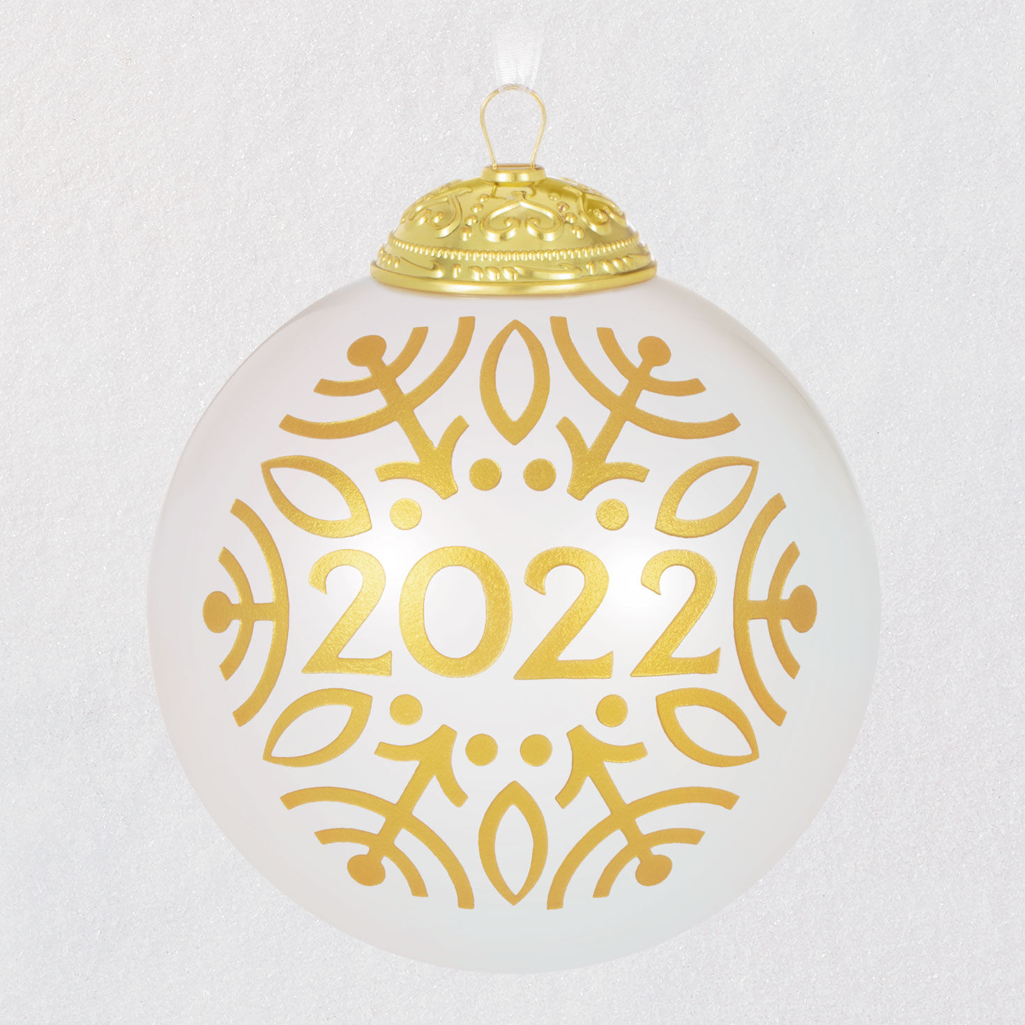 Christmas Commemorative 2022 Glass Ball 