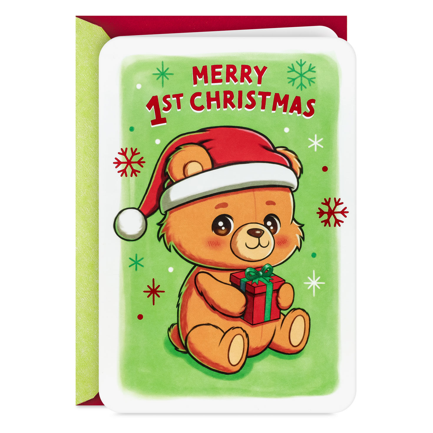 Welcome to the Magic and Fun First Christmas Card With Sticker