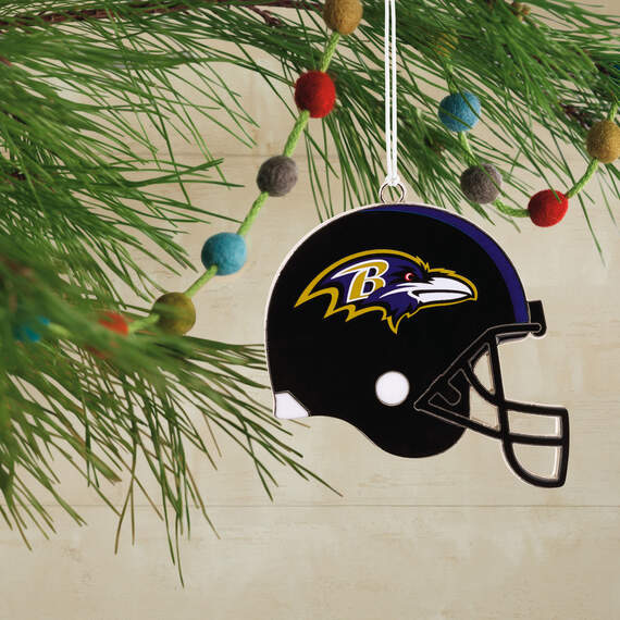 NFL Baltimore Ravens Football Helmet Metal Hallmark Ornament, , large image number 2