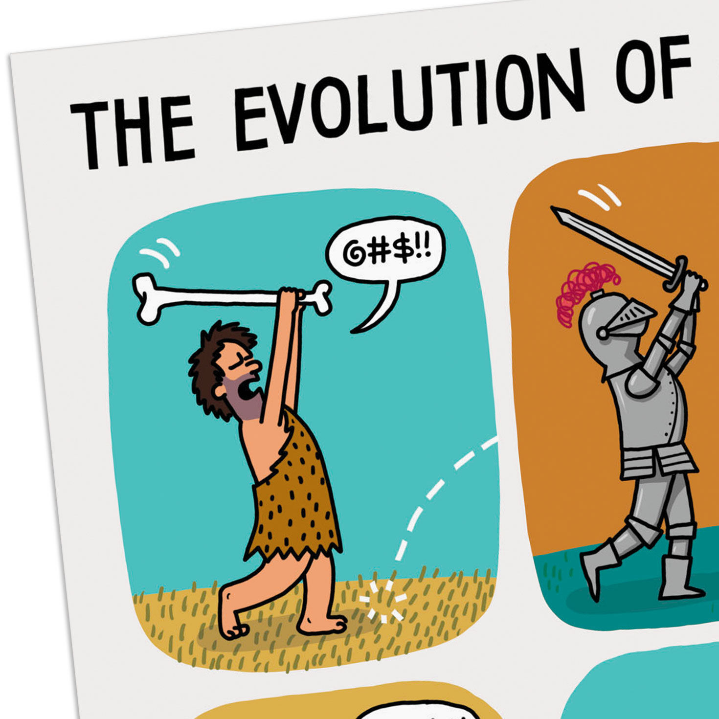 Cartoon Golfers Father's Day Card Card Cover Detail image number 4