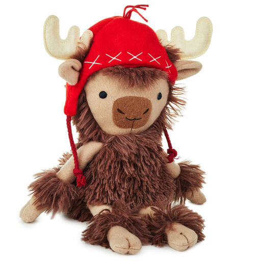 MopTops Moose Stuffed Animal With You Make Me Merry Board Book, 