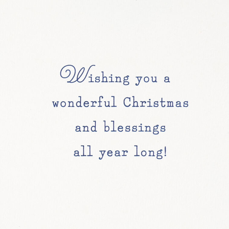 Snowman Blessing Christmas Card for Friend Sentiment image number 2