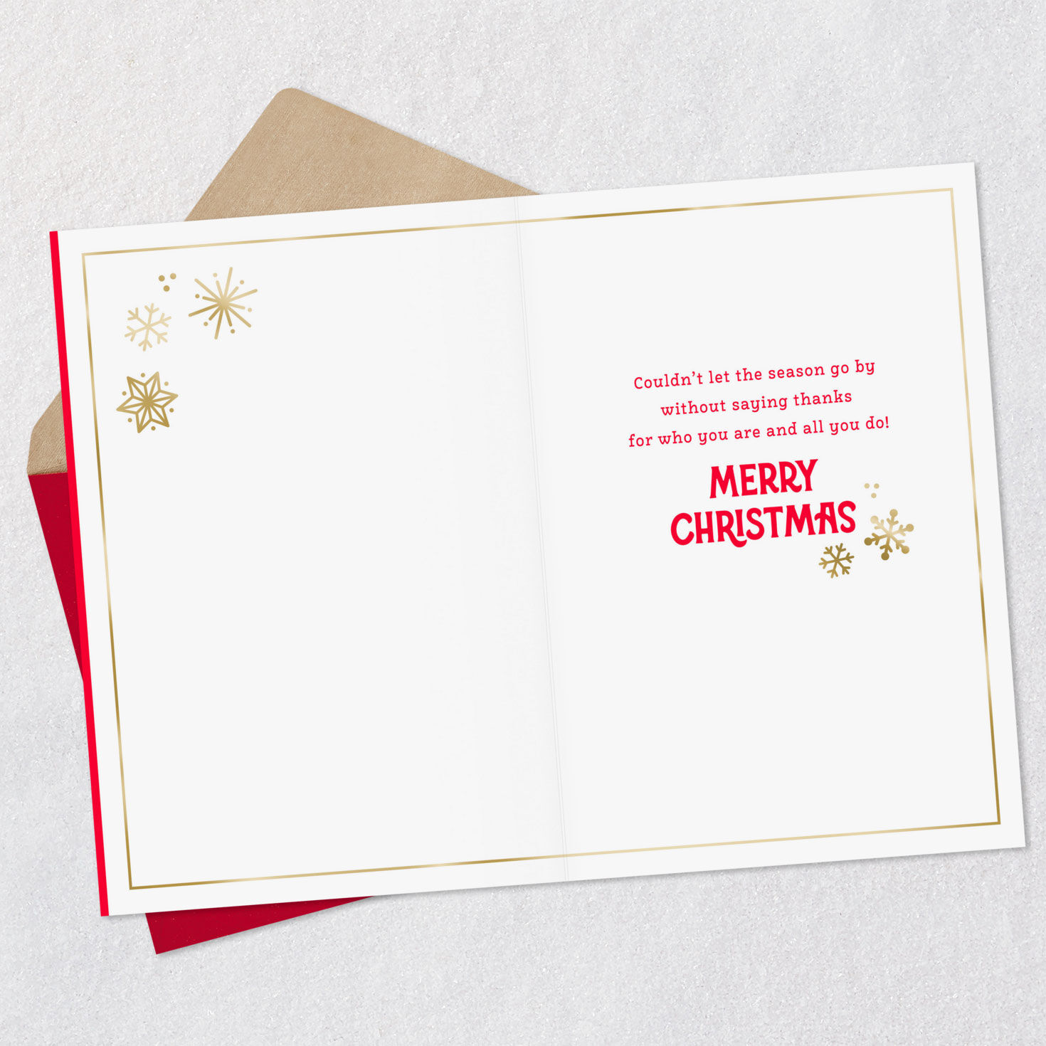 Grateful for You Christmas Thank-You Card for only USD 2.99 | Hallmark