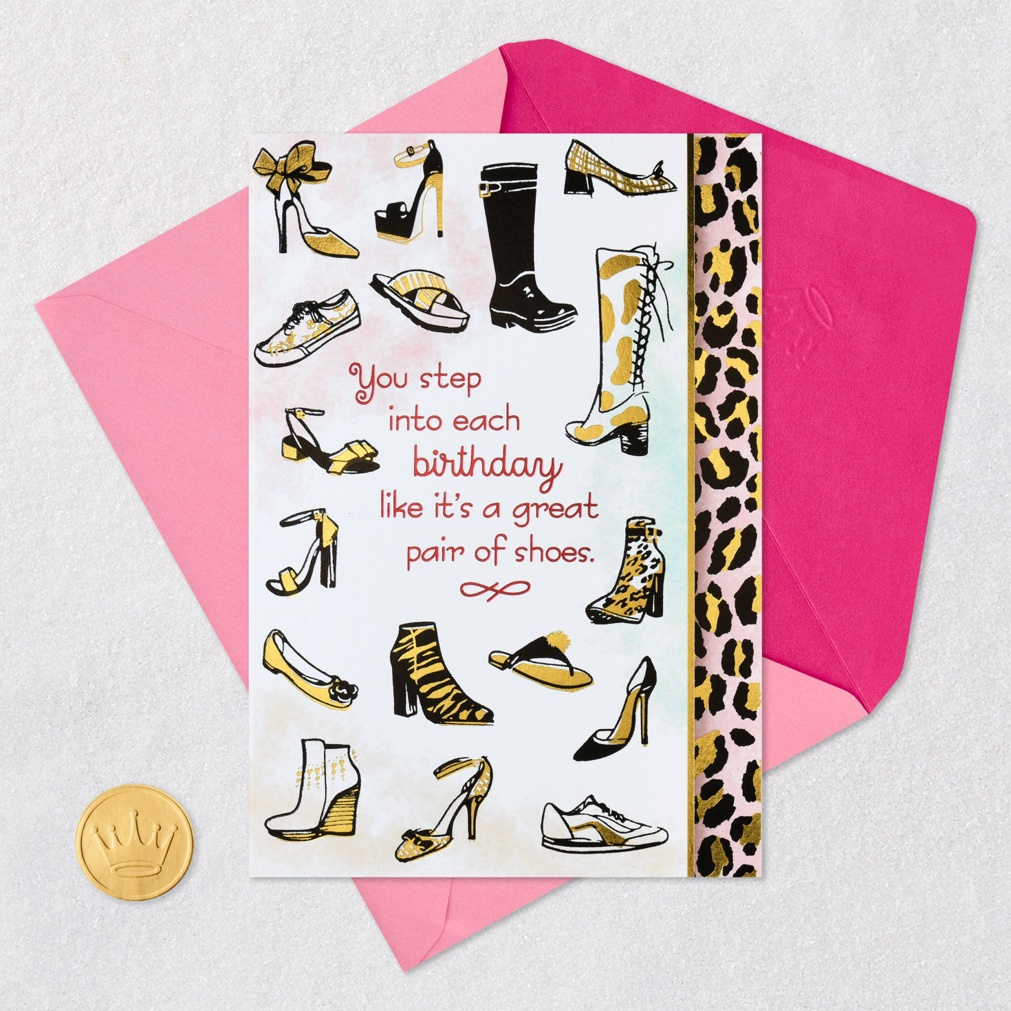 Putting Your Best Foot Forward Birthday Card, , large image number 5