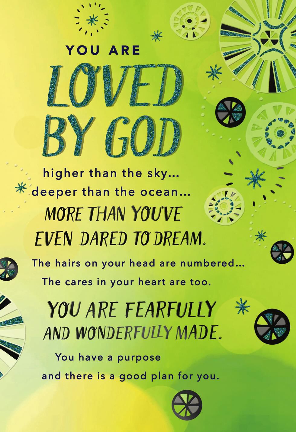 You Are Loved and Accepted Religious Encouragement Card