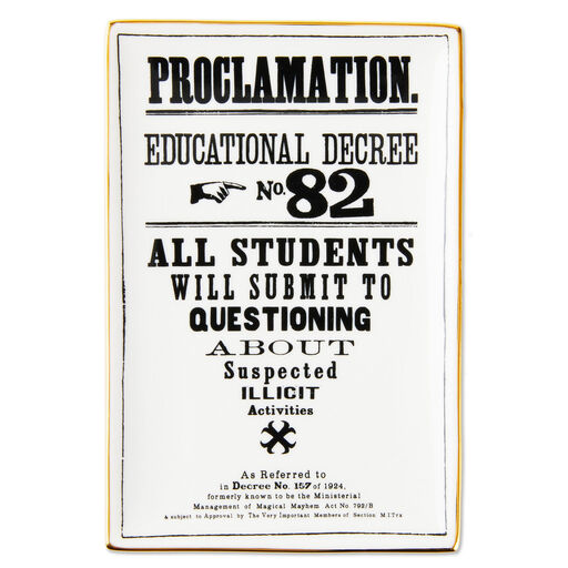 Harry Potter™ Proclamation No. 82 Trinket Dish, 