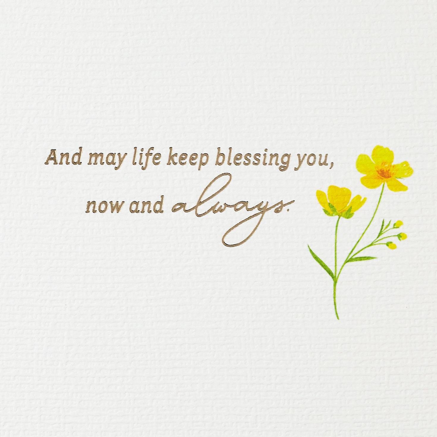 Red, Yellow and Blue Flowers Religious Anniversary Card Sentiment image number 2