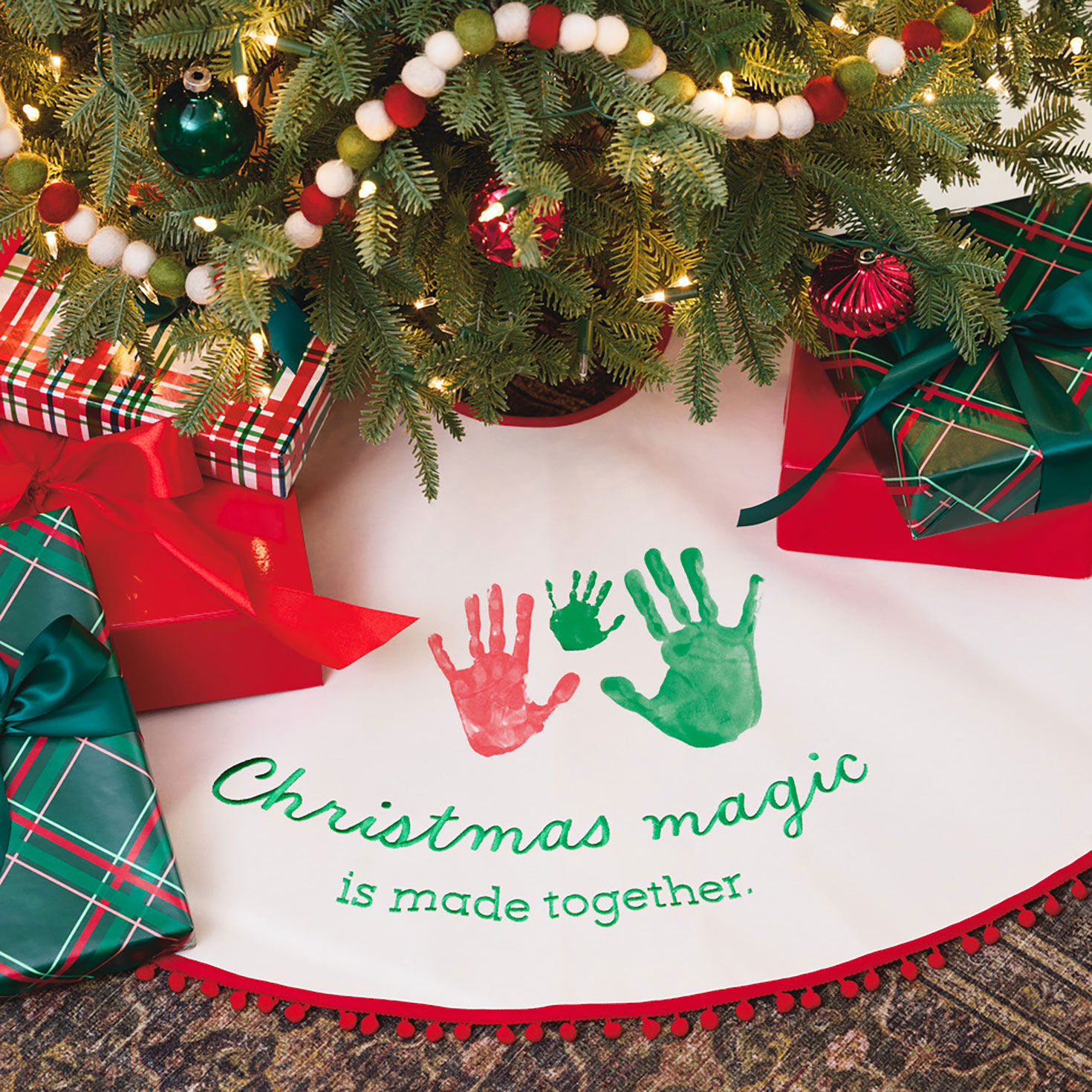 Christmas Magic Tree Skirt Handprint Kit for only USD 58.99 | Hallmark